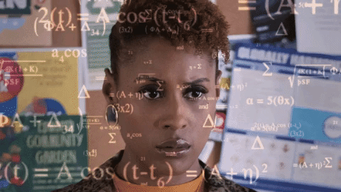 Actress Issa Rae Calculating GIF