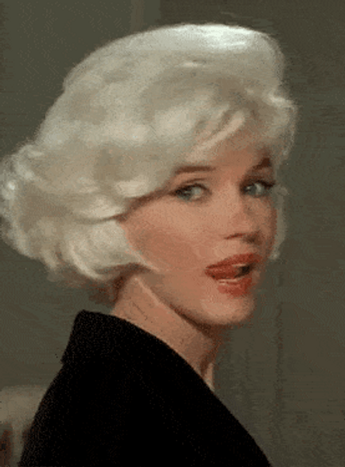 Actress Marilyn Monroe lick GIF