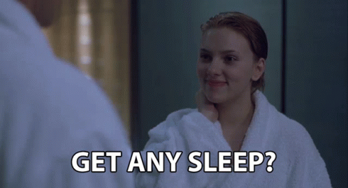 Actress Scarlet Johansson Get Any Sleep GIF