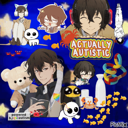 Actually Autistic Anime Characters Collage