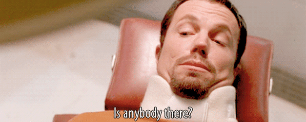 Adam Baldwin Neck Brace GIF