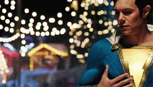 Adam Brody Blue Shazam GIF