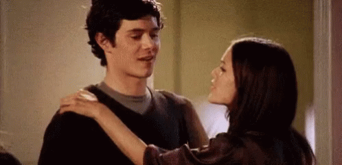 Adam Brody Kiss On Cheek GIF