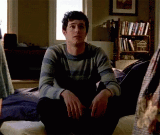 Adam Brody Shrug What GIF