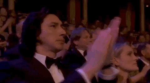 Adam Driver Applauding GIF