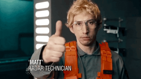 Adam Driver As Matt The Radar Technician GIF