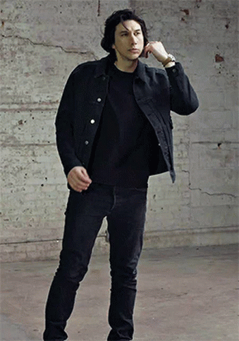 Adam Driver Fixing Hair GIF
