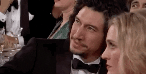 Adam Driver With Wife In Awards Night GIF