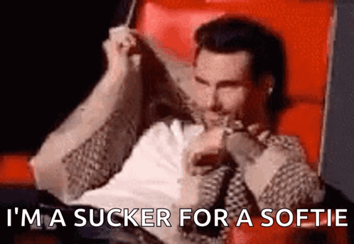 Adam Levine Sucker For Softie Hiding Meme GIF