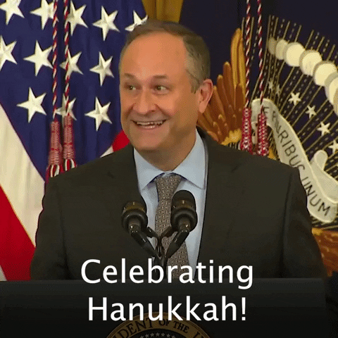 Adam Schiff Celebrating Hanukkah GIF