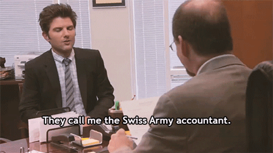 Adam Scott They Call Army Accountant GIF