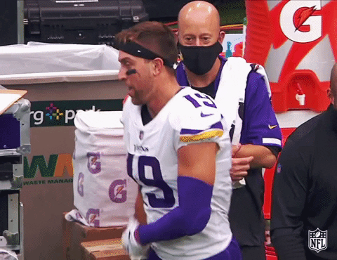 Adam Thielen Griddy Dance GIF