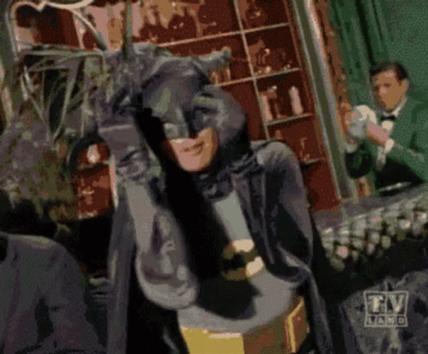 Adam West Batman Getting Groovy GIF