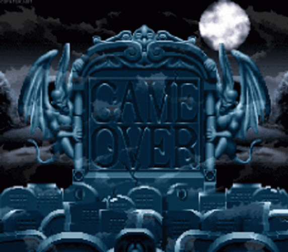 Adamms Family Game Over GIF