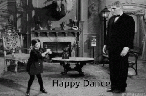 Adams Family Happy Dance GIF