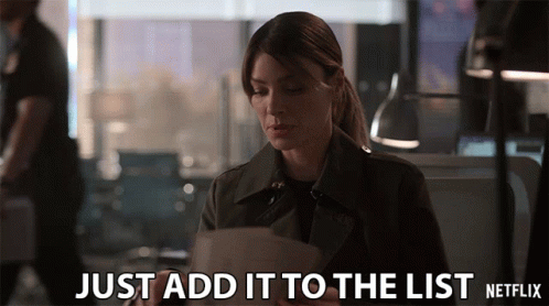 The list goes on. The list goes on