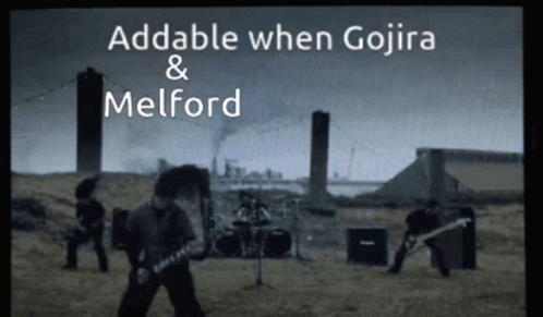 Addable When Gojira And Melford Are Playing A Music Video GIF