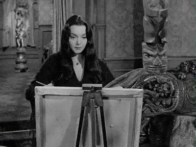 Addams Family Painting GIF