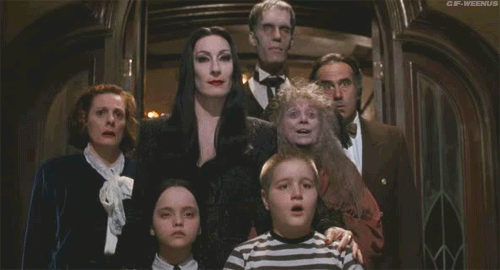 Addams Family Remake Group Picture GIF