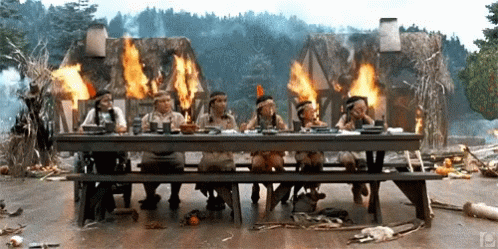 Addams Family Thanksgiving Dinner Ceremony GIF