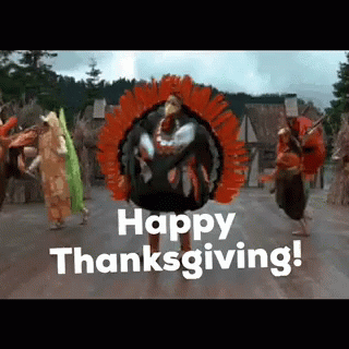 Addams Family Thanksgiving Turkey Message GIF