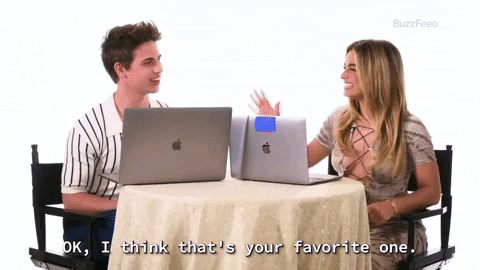 Addison Rae Laughing With Tanner Buchanan GIF