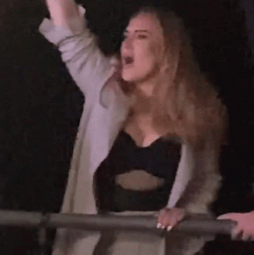 Adele Falling Backwards GIF