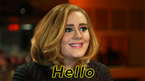 Adele Being Interviewed Saying Hello GIF