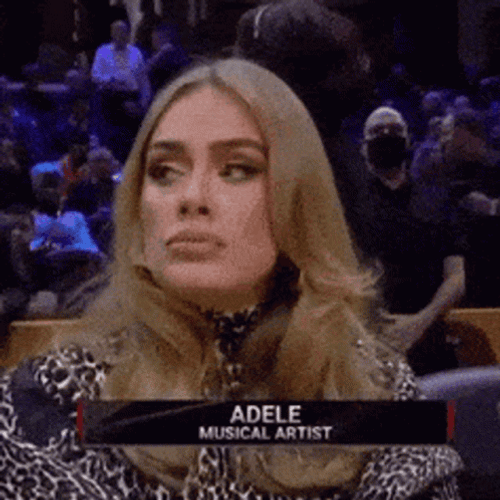 Adele Featured On The Screen During Game Timeouts GIF
