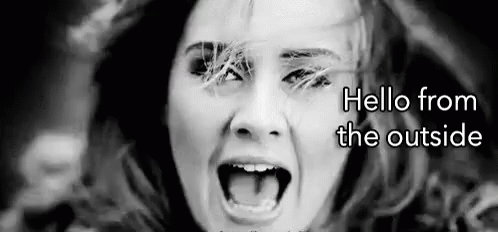 Adele Hello From The Outside Face Zoom GIF