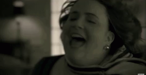 Adele Hello Girl Shouting In Wind GIF