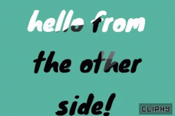Adele Lyrics Hello From The Other Side GIF