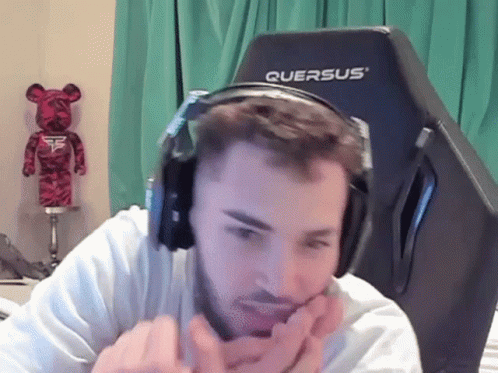 Adin Ross Bites Toe Sitting Gaming Chair GIF