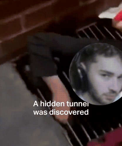 Adin Ross Hidden Tunnel Discovered GIF