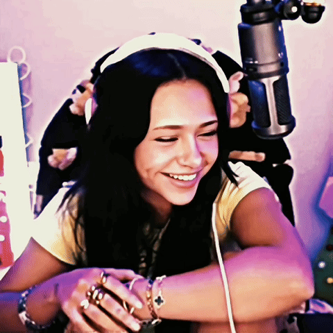 Adin Ross Video Girl Laughing Cover Mouth GIF