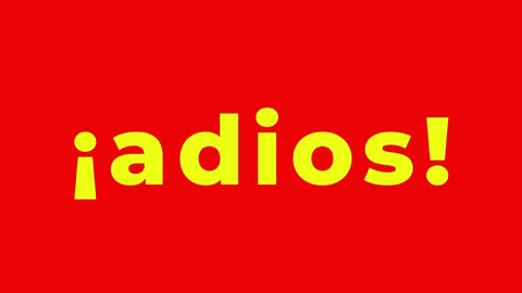 Adios Spinning Spanish Text GIF