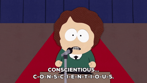 Adjective Conscientious Spelling Bee GIF