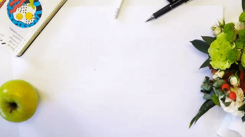 Adjective Loquacious Calligraphy GIF