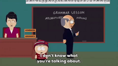 Adjectives Lesson Mr. Garrison GIF