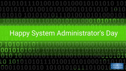 Administrative Professionals Day With Binary Background GIF