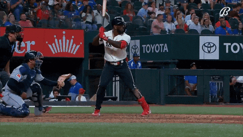 Adolis Garcia Batting Side View GIF