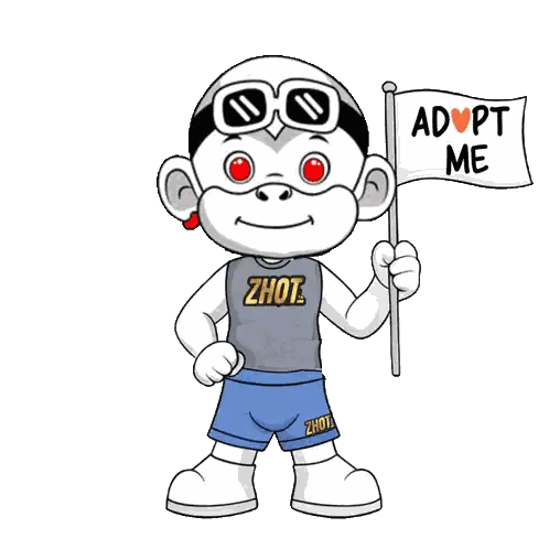 Adopt Me Cartoon Character with Flag