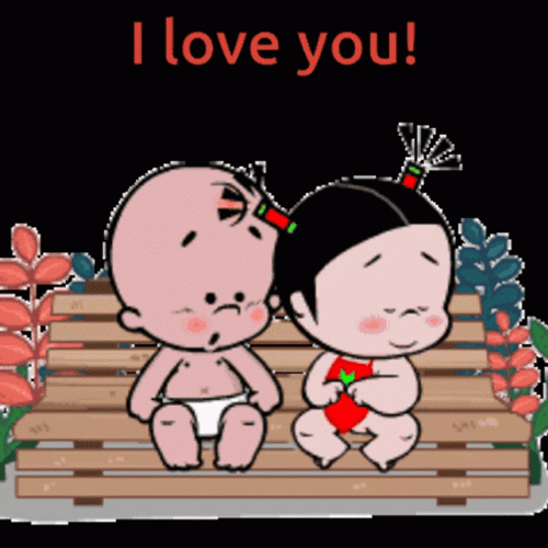 Adorable Babies Funny I Love You GIF