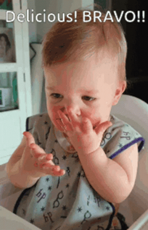 Adorable Baby Clapping Delicious Bravo GIF