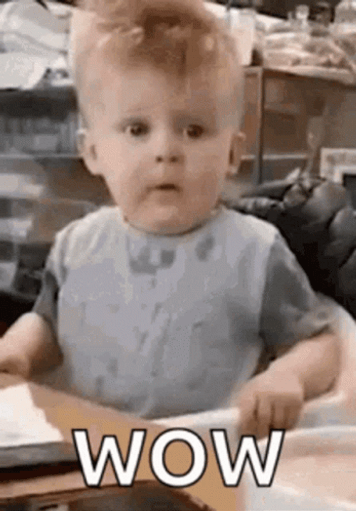 Adorable Baby Woooo Face GIF