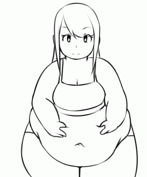 Adorable Bbw Drawing Art GIF