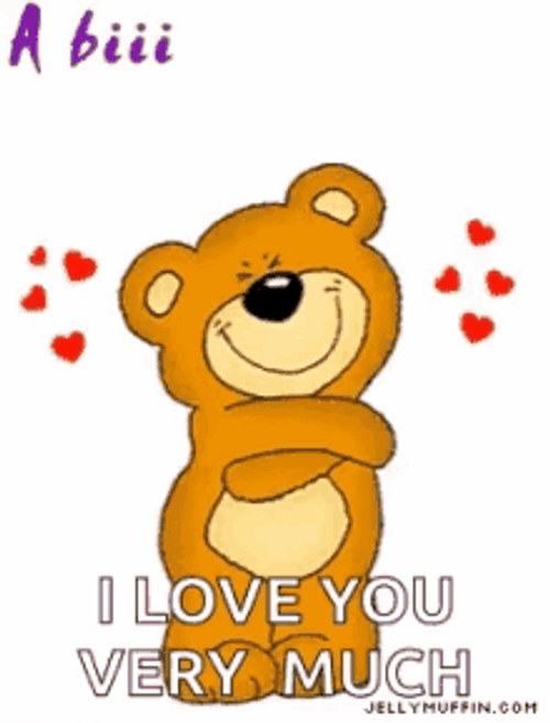 Adorable Bear Love You So Much GIF
