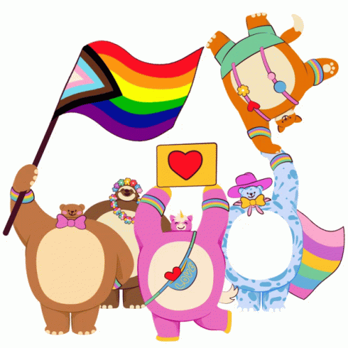 Adorable Bears Happy Pride Month GIF