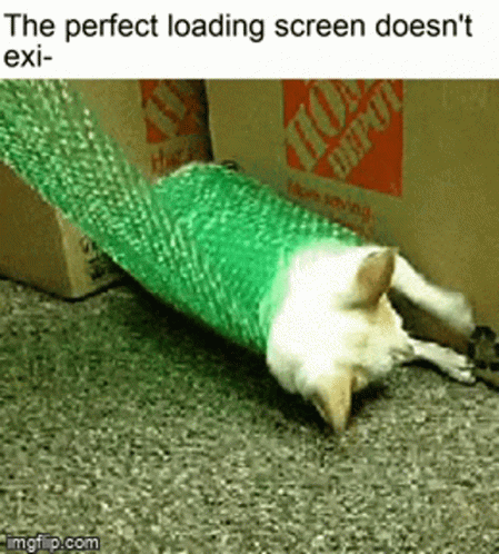 Adorable Cute Rolling Dog Loading Screen GIF