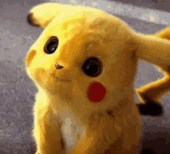 Adorable Detective Cute Pikachu Ears Raising GIF